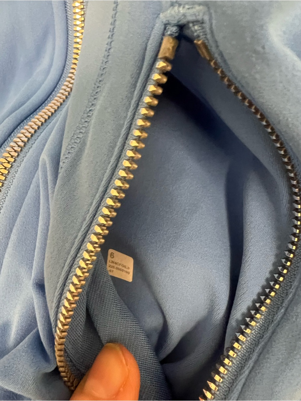 NWT Lululemon Define Jacket Size 6 Pool Party Blue Full Zip Mirror Zip Nulu - Picture 8 of 8